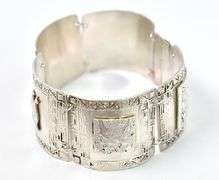 Panel Bracelet in Sterling Silver