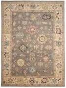 Handmade Oushak Design 9.1x12.3
