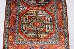 Handmade Kazak Design Runner 2.9x9.9