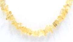 Group lot of 2 chip stone necklaces