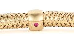 Roberto Coin Primavera Weave Flex Bangle Bracelet in 18K