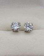 Sparkling 2.15 Ct VVs1 F-G Lab Simulated Diamond Earrings