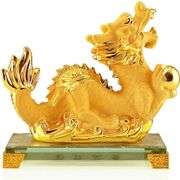 2024 Chinese Zodiac Dragon Year Golden Collectible Figurine
