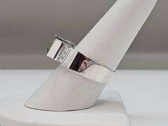 14 Kt White Gold Plated 3.5 Ct Paraiba Green Fire Moissanite Ring