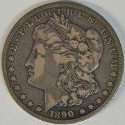 Handsome scarce 1890-CC Morgan Silver Dollar in VF