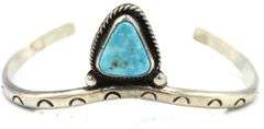 Vintage 925 sterling silver Turquoise cuff bangle
