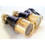 Antique Style Brass Leather Binoculars 6