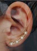 Beautiful 14k Gold and Cubic Zirconia Earrings