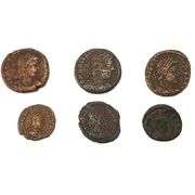 12 Ancient Biblical Coins Roman Emperors Collection w/ COA