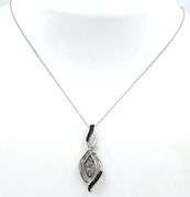 925 Sterling silver crystal pendant on chain necklace