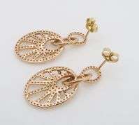 Rose Gold Diamond Chandelier Earrings