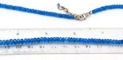 Lot of 2 blue stone necklaces