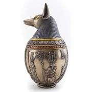 Ancient Egyptian Canopic Jar Premium Cold-Cast Bronze