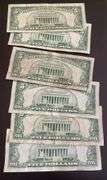 6 $5 1963 Red Seal US Notes