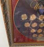 Framed Uncirculated Presidential Dollar Set
