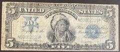 $5 1899 Series Indian Chief Silver Certificate