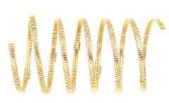 2.00ctw Diamond Station Wrap Around Spiral Flex Bracelet in 18K