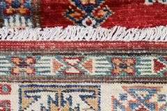 Handmade Kazak Design Runner 2.7x13.7