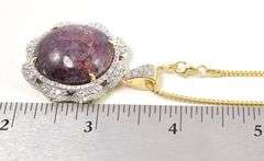 Jaw Dropping Colossal Very Rare Unheated 89.01CTS Oval Cabochon-Cut Natural Star Ruby & 3.23CTW Colo