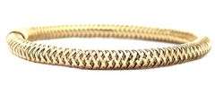 Roberto Coin Primavera Weave Flex Bangle Bracelet in 18K
