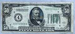 $50 1928 Gold Redeemable Cleveland FRNote