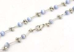 925 Sterling silver ball crystal necklace