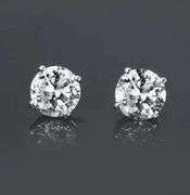 Sparkling 2.15 Ct VVs1 F-G Lab Simulated Diamond Earrings