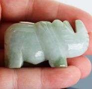 Outstanding 330.33ct Jade rhino carving