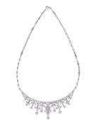 Beautiful large sterling silver dancing necklace
