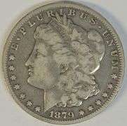 Rare key date 1879-CC Morgan Silver Dollar. Nice circ