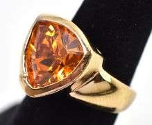 Citrine Gemstone Ring in Sterling Silver