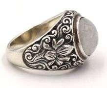 Vintage 925 sterling silver opal ring