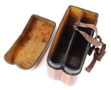 Vintage Italian Florentine Leather Playing Cards Box