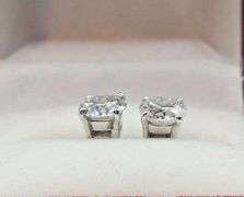 Sparkling 2.15 Ct VVs1 F-G Lab Simulated Diamond Earrings
