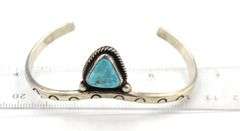 Vintage 925 sterling silver Turquoise cuff bangle