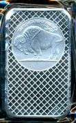 Prooflike 5 Troy Oz pure .999 fine Silver Buffalo Nickel design
