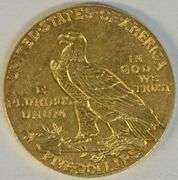 Blazing BU 1908 US $5 Indian Gold Piece. First year issue