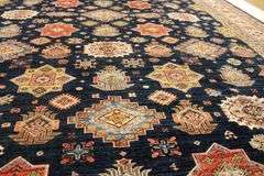Handmade Kazak Design 11.8x15.9