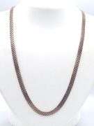 Italian vintage 925 sterling silver Mesh necklace