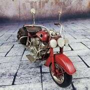 Iron Motorcycle Model Hand-Painted
