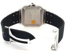 CARTIER Santos Large 4072, 39.5mm, Black Dial, Stainless Steel W/ Box & Paper