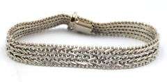 Group lot of 2 Vintage 925 sterling silver bracelets