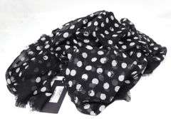 YSL Polka Dot cashmere shawl