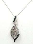 925 Sterling silver crystal pendant on chain necklace
