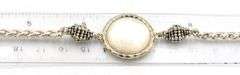 925 Sterling silver mother of pearl and citrine necklace