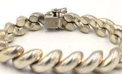 Vintage Italian 925 sterling silver wavy bracelet