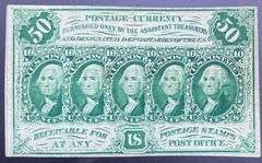 10 Cent Error Fractional Currency Note