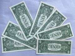 7 Nice Fresh Clean  Choice Uncirculated 1957 $1 Silver Certificates