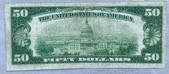 $50 1928 Gold Redeemable Cleveland FRNote