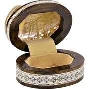 Handmade Egyptian Mother of Pearl Inlaid Wooden Jewelry Box